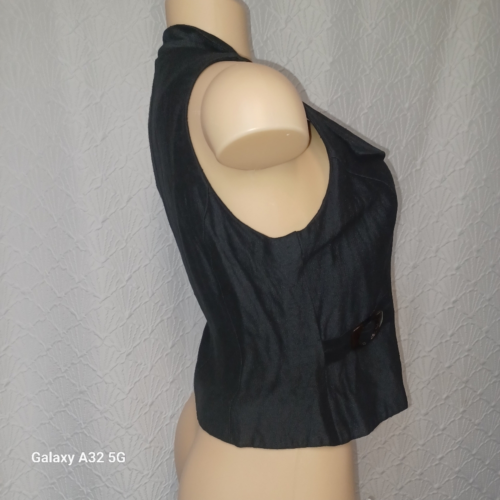Jessica Howard Women Size S Black Tailored Vest Only 1 Piece - Picture 6 of 12